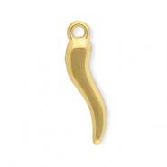 Ciondoli in acciaio inossidabile cornetto portafortuna oro