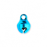 Ciondoli di metallo campanellini 6mm blu