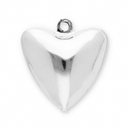 Ciondoli di metallo campane cuore argento