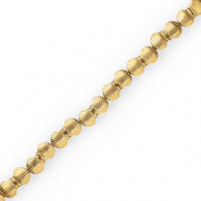 Perline di ematite conchiglia oro