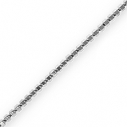 Perline di ematite esagono argento