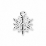 Ciondoli di metallo fiocco di neve argento
