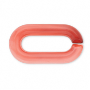 Catena in acrilico 20mm maglie sciolte rosso corallo