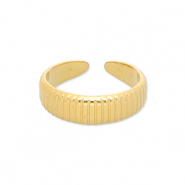 Anelli in acciaio inossidabile con linee oro