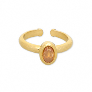 Anelli in acciaio inossidabile oro-arancione chiaro