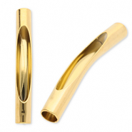 Perline in acciaio inossidabile tubo oro