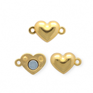 Componenti di metallo DQ® chiusura magnetica cuore oro (privo di nichel)