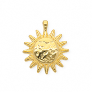 Ciondoli di metallo DQ&reg; sole oro (privo di nichel)