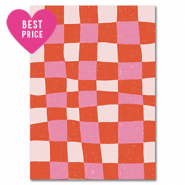 BY31&reg; Espositori bigiotteria in cartoncino cubi rosso-rosa chiaro-bianco