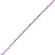 Perline in pietra naturale sfaccettate effetto 2mm ametista chiaro-effetto perlato