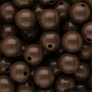 DQ Perline in acrilico 12 mm lucido Cappuccino brown 19-1220 TCX