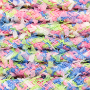Paracord alla moda 8mm verde-blu-rosa-bianco