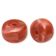Perline in acrilico disco rosso ruggine	-marmo