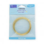 Artistic Wire 16 Gauge ottone resistente all'appannamento