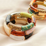 Set di ispirazione Suggerimenti per creare bracciali con perline cilindriche in acrilico