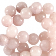 Perline in pietra naturale 6mm rosa vintage