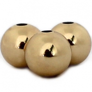 Perline di metallo DQ 8mm oro 