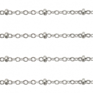 Componenti in acciaio inossidabile catena a rol&ograve; 2 mm argento