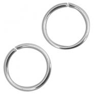 Componenti in acciaio inossidabile anelli apribili 4 mm argento