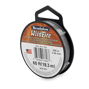 Beadalon filo Wildfire diametro 0.20mm grigio