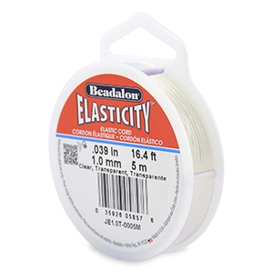 Beadalon filo infilaperle elastico diametro 1.0mm 5 metri trasparente