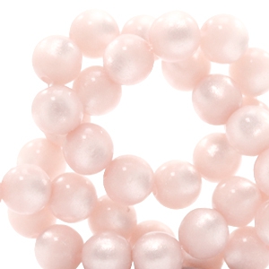 Perline Super Polaris 6 mm tonda rosa sussurro