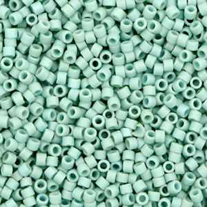 Perline Miyuki Delica 11/0 Opaque matte luster sea foam green DB-374