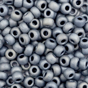 Rocailles Miyuki 6/0 Metallic matte silver gray 6-2002