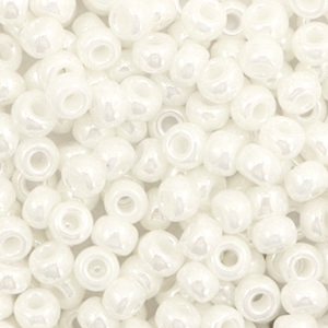Rocailles Miyuki 6/0 Ceylon ivory pearl 6-591