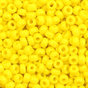 Rocailles Miyuki 8/0 Opaque yellow 8-404