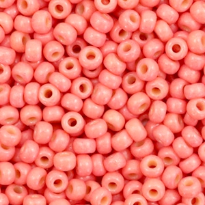 Rocailles Miyuki 8/0 Duracoat opaque light watermelon pink 8-4464