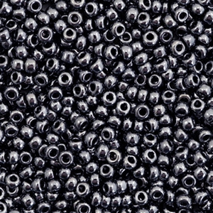Rocailles Miyuki 11/0 Metallic gunmetal black 11-451