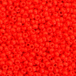 Rocailles Miyuki 11/0 Opaque vermilion red 11-407