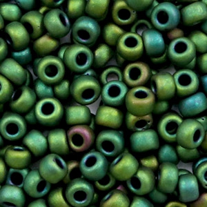 Rocailles Miyuki 6/0 Metallic matte iris dark green 6 - 2066