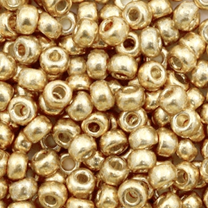 Rocailles Miyuki 6/0 Duracoat galvanized champagne 6 - 4204