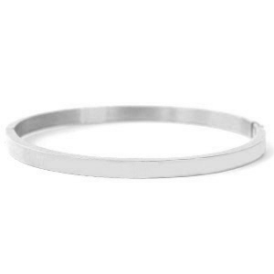 Bracciali in acciaio inossidabile argento