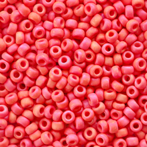 Rocailles Miyuki 8/0 Opaque matte vermilion red 8 - 407fr