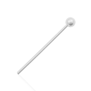 Componenti in argento 925 chiodini a pallina 20 mm argento