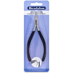Beadalon attrezzi slim line pinza a punta piatta nero