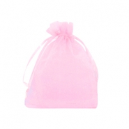 Sacchetti in organza 7x9 cm rosa