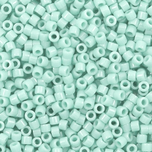 Perline Miyuki Delica 11/0 Duracoat opaque dyed mint aqua blue DB-2356