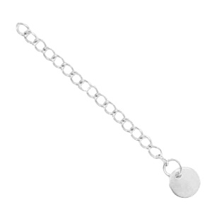 Componenti in acciaio inossidabile allungatrice 8 mm con piastra rotonda argento