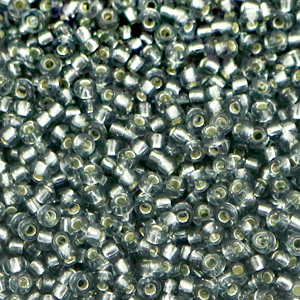 Rocailles Miyuki 11/0 Silverlined gray 11-21