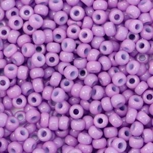 Rocailles Miyuki 8/0 Duracoat opaque crocus purple 8-4486