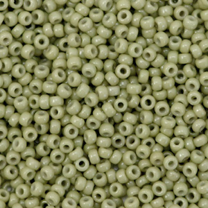 Rocailles Miyuki 11/0 Duracoat opaque cactus green 11-4474