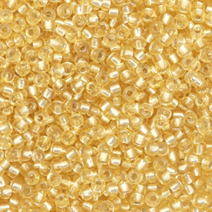 Rocailles Miyuki 11/0 Silverlined light gold 11-2