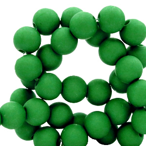Perline in acrilico 6mm verde abete