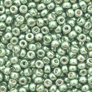 Rocailles Miyuki 8/0 Duracoat galvanized sea green 8-4215