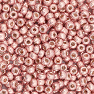 Rocailles Miyuki 8/0 Duracoat galvanized dark coral pink 8-4209