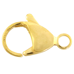 Componenti in acciaio inossidabile chiusura moschettone 9 mm oro